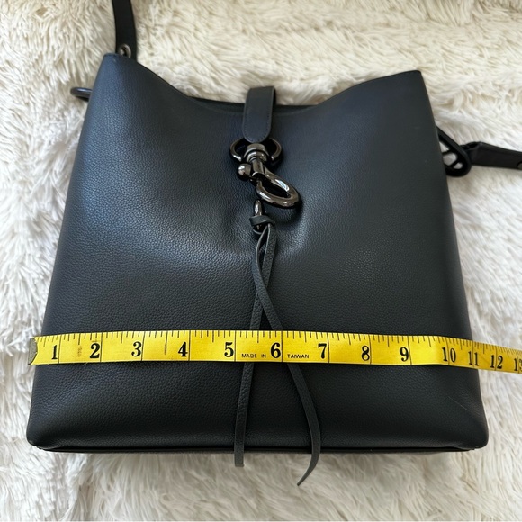 Rebecca Minkoff Megan Gray Deep Slate Crossbody Shoulder Bag - Picture 12 of 15